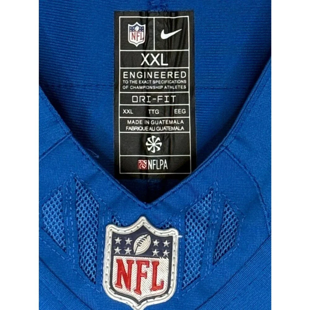 Jared Goff Detroit Lions #16 Nike Vapor FUSE Jersey Blue Gray White Size XXL